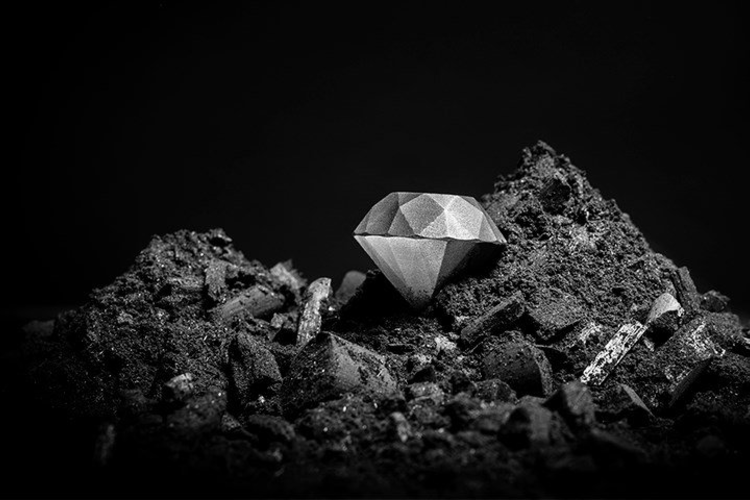 Compuesto de diamante impreso en 3D