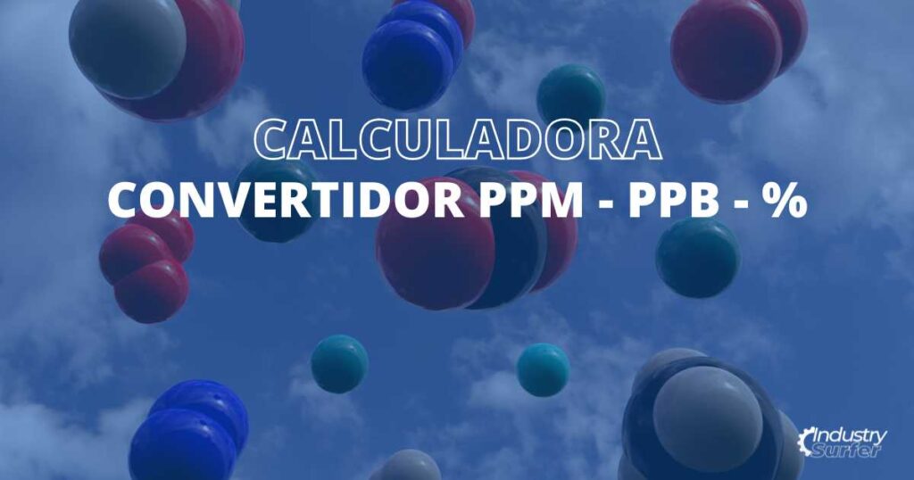 Convertidor ppm - ppb - %