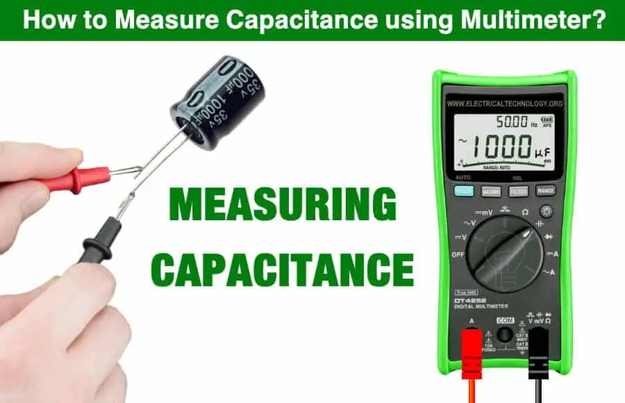 Custodio Sabroso Inconveniencia Cómo medir la capacitancia usando un multímetro?