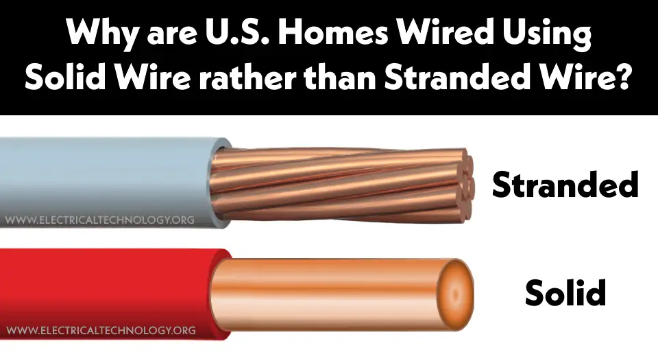 implicar Rodeado Canadá Por qué los hogares de EE. UU. están cableados con cable sólido en lugar de  cable