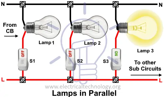 bombillas conectadas en paralelo