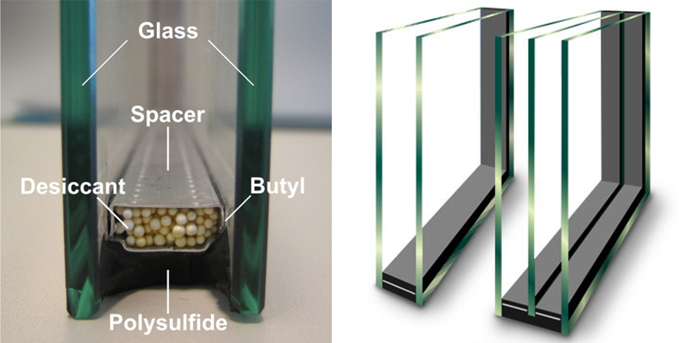 Componentes de unidades de vidrio aislante (IGU)