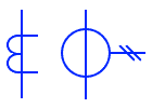 Símbolo del transformador de corriente - CT