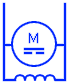 Símbolo de motor de derivación de CC