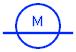 símbolo de motor lineal