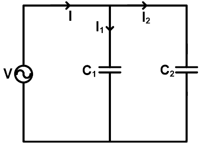 Reglas para derivaciones de corriente en circuitos capacitivos.