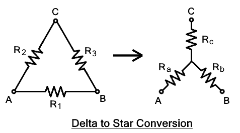 conversión delta a estrella