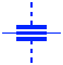 símbolo del condensador de paso