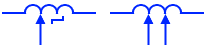 símbolo de inductor variable de paso