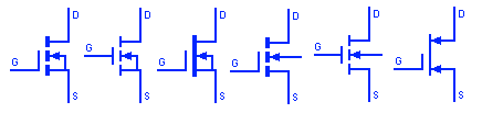 Símbolo MOSFET de tipo mejorado