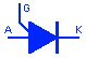 PUT Símbolo de transistor uniunión programable