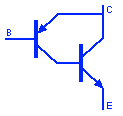 Símbolo de par de transistores Sicrai