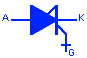 Símbolo de tiristor conmutado de puerta integrada IGCT