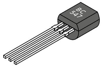 Comprobación de transistores BC 547 NPN