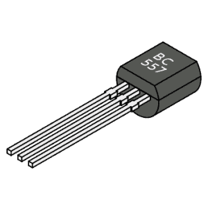 Comprobación de transistores BC 557 PNP