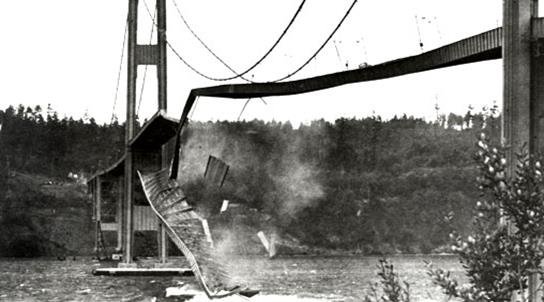Colapso de la cremallera del puente Tacoma Narrows