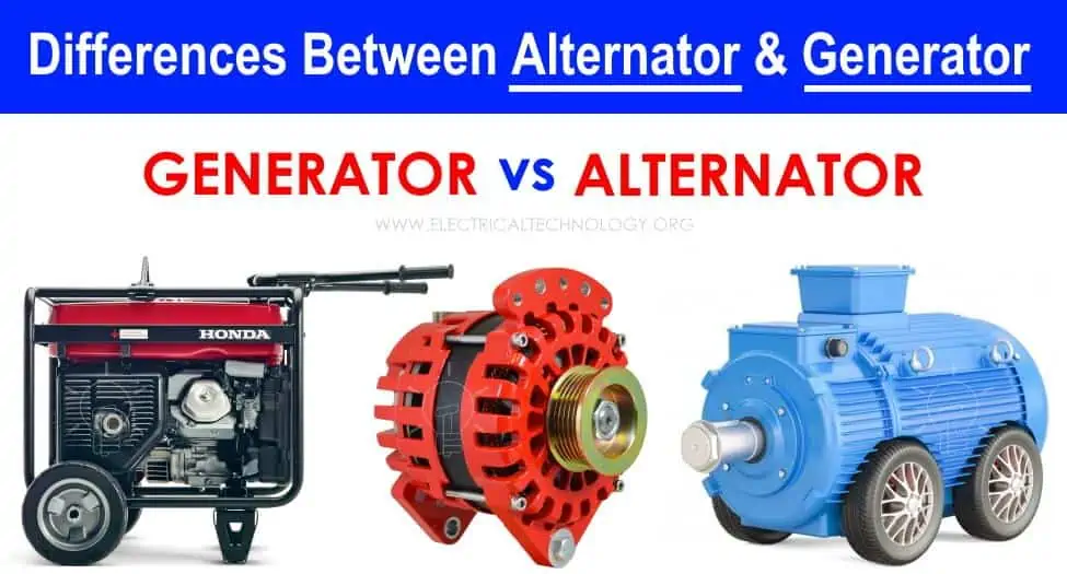 Diferencia entre alternador y generador