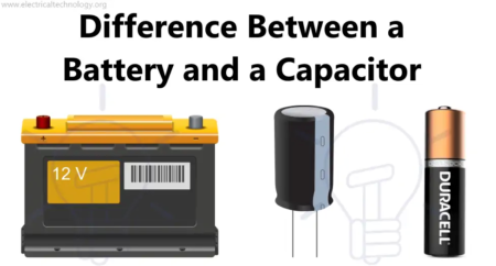 Diferencia entre batería y condensador.