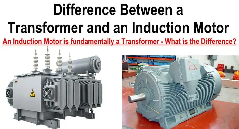 Diferencia entre motor de inducción y transformador