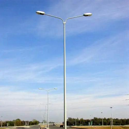 Poste de luz con 2 soportes