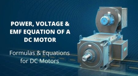Ecuaciones de potencia, voltaje y EMF del motor de CC - Fórmulas