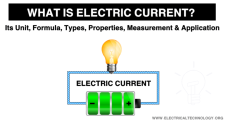 Qué es la corriente eléctrica, sus unidades, fórmulas, tipos y usos