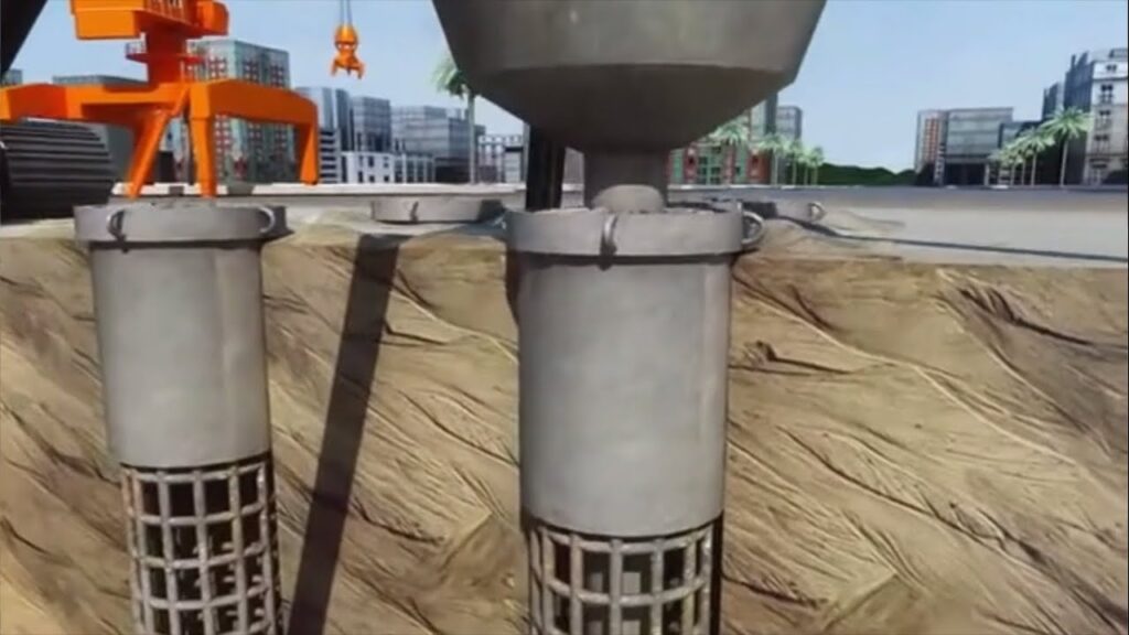 Tecnología de construcción para pilotes de hormigón armado colados in situ