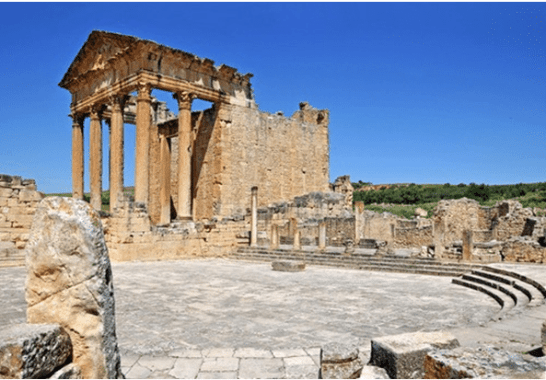 Arquitectura romana con hormigón de cal