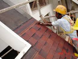    Colocación de tejas para techos