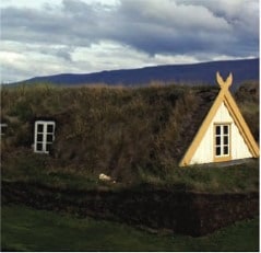 Casa de césped islandesa - Edificio vikingo