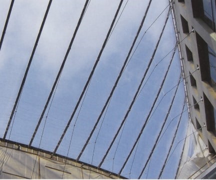 Visualización de ETFE en edificios