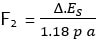 Fórmula de cálculo de deflexión por el método de Burmister