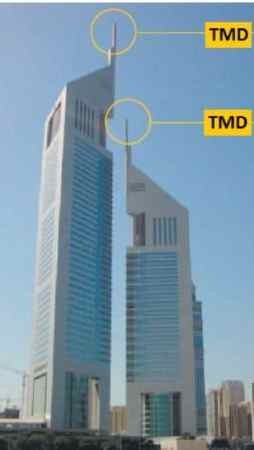 Amortiguador de masa sintonizado de Emirates Tower