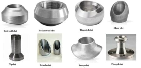 Diferentes tipos de accesorios de tubería para sistemas de plomería