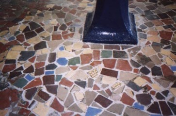 suelo de mosaico