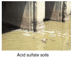 suelo de sulfato