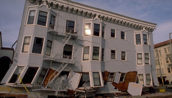 Rendimiento sísmico de varios edificios.