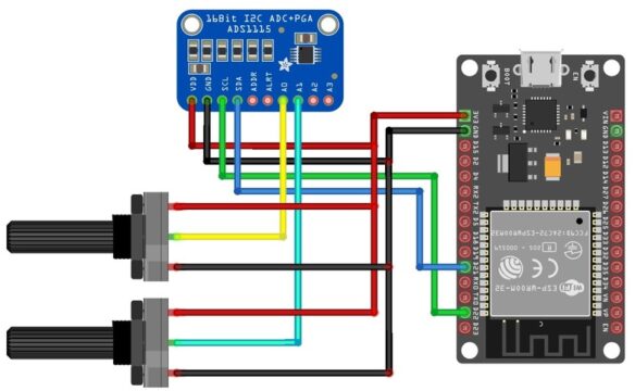 Módulo ADS1115 e interfaz ESP32