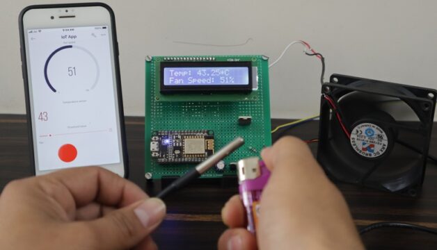 Sistema de monitoreo y control de velocidad del ventilador basado en la temperatura IoT con ESP8266