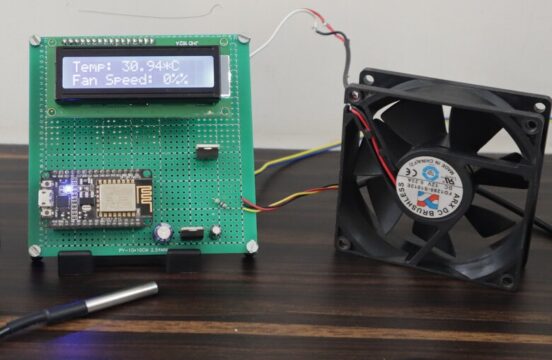 Sistema de monitoreo y control de velocidad del ventilador basado en la temperatura basado en IoT