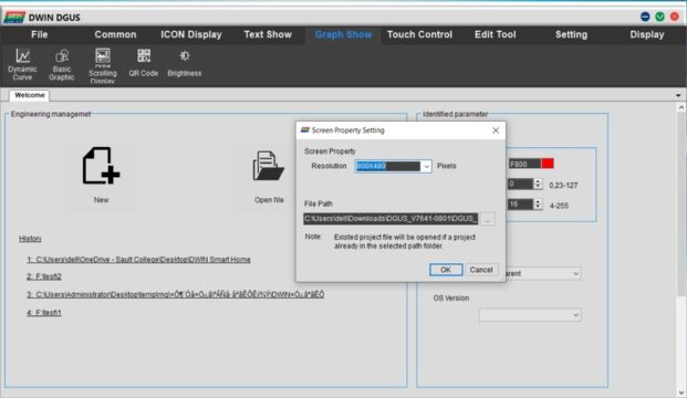 Controlador doméstico inteligente con pantalla DWIN HMI y ESP32