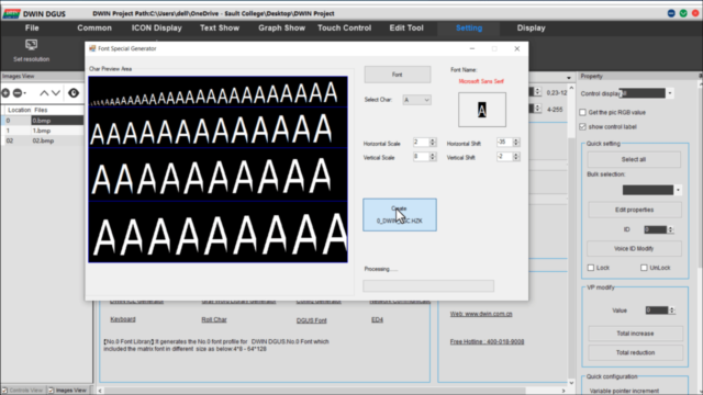 Controlador doméstico inteligente con pantalla DWIN HMI y ESP32