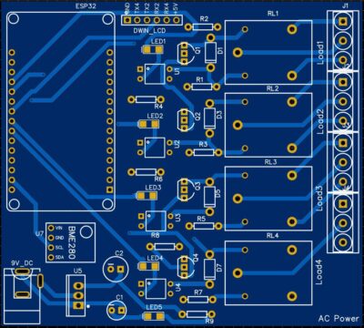 Controlador doméstico inteligente con pantalla DWIN HMI y ESP32