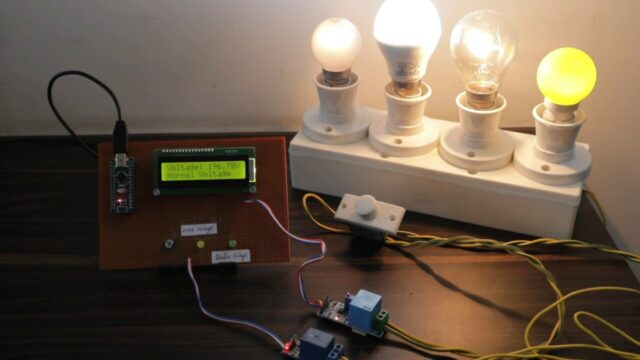 Sistema de monitoreo de voltaje de CA Arduino
