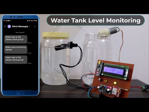 Sistema de control usando Arduino con monitoreo de nivel de tanque de agua basado en GSM y alertas SMS