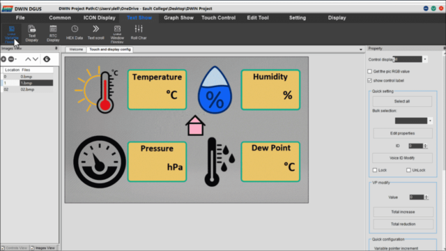 Controlador doméstico inteligente con pantalla DWIN HMI y ESP32