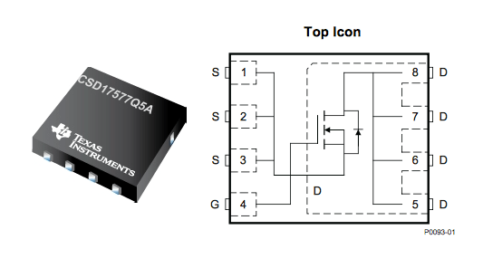 MOSFET de potencia NexFET de 30 V, 3,5 mΩ