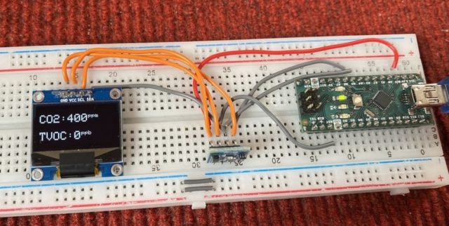Sensor SGP30 CO2 y TVOC e interfaz Arduino