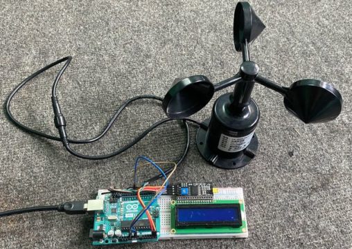 Anemómetro de potencia de pulso NPN Arduino