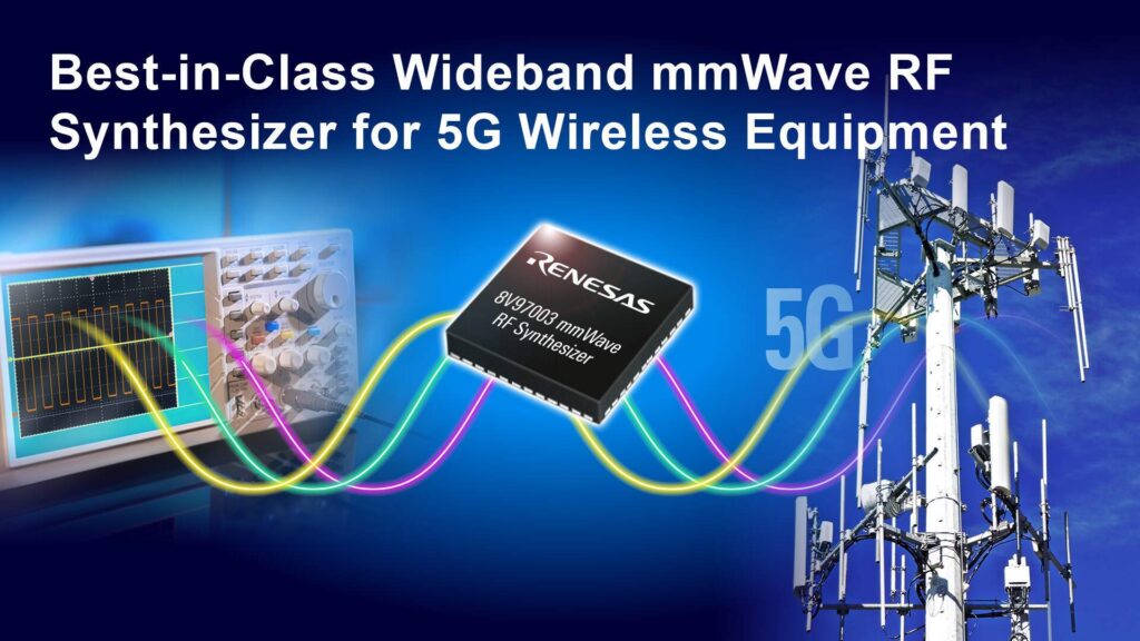 Renesas Electronics anuncia el sintetizador de ondas milimétricas de banda ancha de mayor rendimiento de la industria